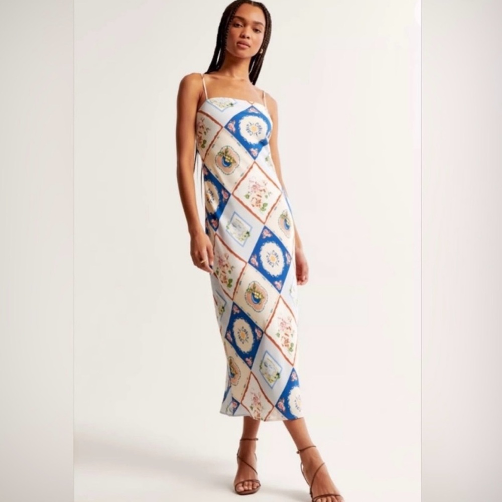 Abercrombie Pattern Slip Dress XS never worn